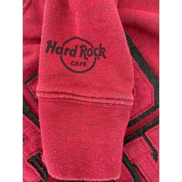 Hard Rock Cafe London Sweatshirt Red Black - Size XS - Picture 3 of 7